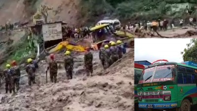  झ्याप्ले खोलामा पुरिएको बस गोरखाबाट काठमाडौँ आउँदै गरेको पुष्टि 